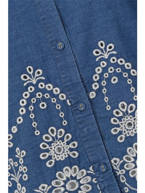 Camicia Clementine in cotone chambray Mc2 Saint Barth | CEM000100473L